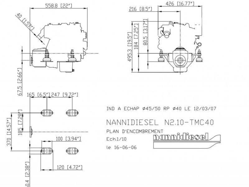 Nanni N2.10 - TMC40 (ratio à définir : 2.00 ou 2.60) - 10ch Nanni (Die.) - 10ch - 2021 - 4.892 €