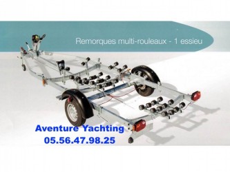 achat Remorque pneumatique REMORQUE ROCCA OCEANE O111S-55 CU 870K PTAC 1 150K AVENTURE YACHTING